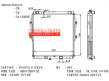 16400-67190,Toyota Hilux Radiator MT KZN165R KZN190R