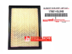 17801-0L040,Genuine Toyota Hilux Revo Air Filter Element